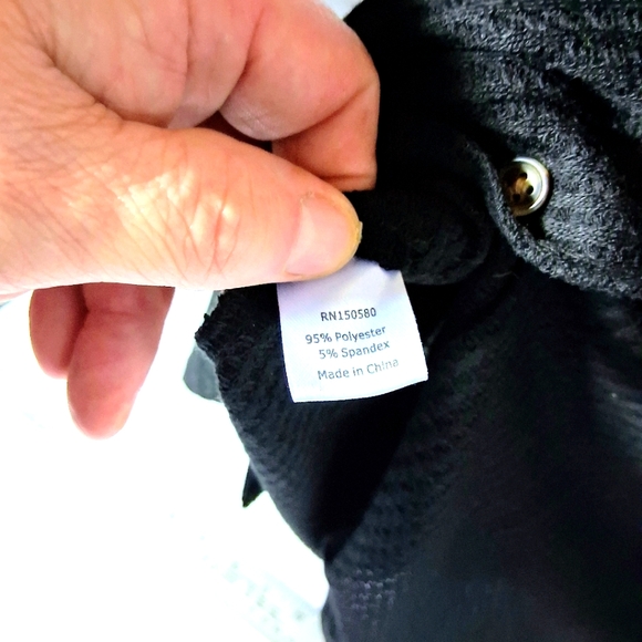 DellaRosa Medium Semi Sheer Women's Intimate Black Mid-thigh But. Down Sleepwear - Picture 8 of 9